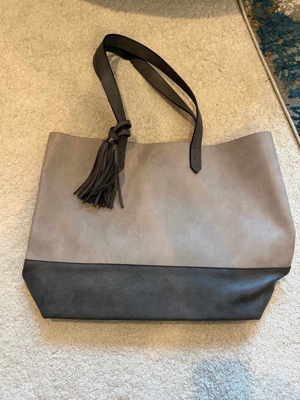 New faux leather tote bag